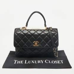 Chanel Black Quilted Leather Medium Trendy CC Flap Bag