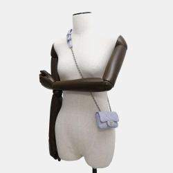 Chanel Purple Lambskin Matelasse Ribbon Belt Bag