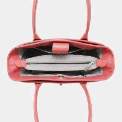 Pre Owned Chanel Pink Leather Executive Tote 
