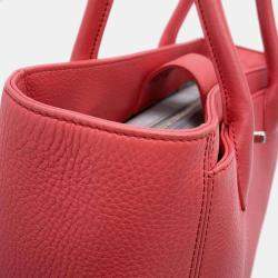 Pre Owned Chanel Pink Leather Executive Tote 