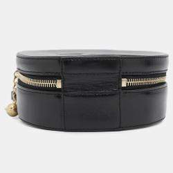 Pre Owned Chanel Black Leather CC Logo Shoulder Bag
