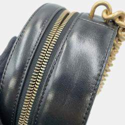 Pre Owned Chanel Black Leather CC Logo Shoulder Bag