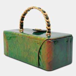 Chanel Multicolor Patent Leather Coin Motif 3D Hologram Chain Handbag