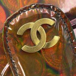 Chanel Multicolor Patent Leather Coin Motif 3D Hologram Chain Handbag