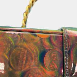 Chanel Multicolor Patent Leather Coin Motif 3D Hologram Chain Handbag