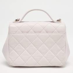 Chanel Pink Quilted Caviar Leather Small Business Affinity Bag