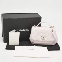 Chanel Pink Quilted Caviar Leather Small Business Affinity Bag