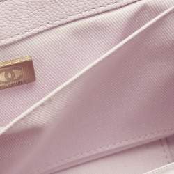 Chanel Pink Quilted Caviar Leather Small Business Affinity Bag