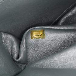 Pre Owned Chanel Silver Jumbo Classic Lambskin Double Flap