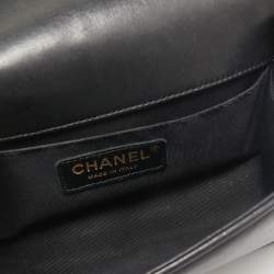Chanel Black Quilted Leather Small Boy Flap Bag