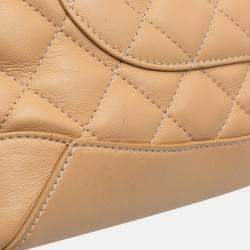 Chanel Brown Small Quilted Calfskin Easy Shopping Tote