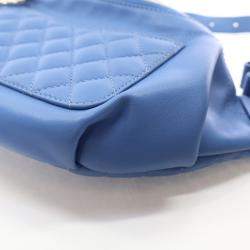 Chanel Blue Lambskin Bi Waist Bag