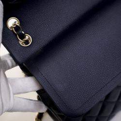 Chanel Navy Caviar Classic Jumbo  Double Flap Bag