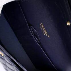 Chanel Navy Caviar Classic Jumbo  Double Flap Bag