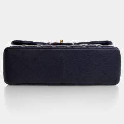 Chanel Navy Caviar Classic Jumbo  Double Flap Bag