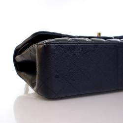 Chanel Navy Caviar Classic Jumbo  Double Flap Bag