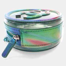 Chanel Multicolor PVC Round Filigree Clutch With Chain