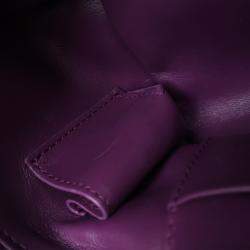 Chanel Purple Shearling  Coconing Small Top Handle Vanity Case with Chain