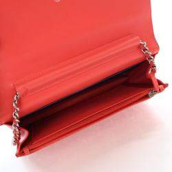Chanel Pink Lambskin Wallet On Chain (WOC)