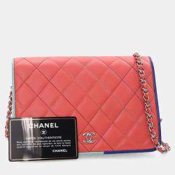 Chanel Pink Lambskin Wallet On Chain (WOC)