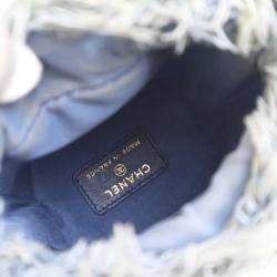 Chanel Blue Denim Mood Mini Bucket With Chain