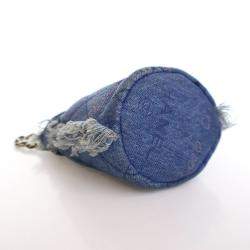 Chanel Blue Denim Mood Mini Bucket With Chain