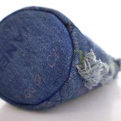 Chanel Blue Denim Mood Mini Bucket With Chain