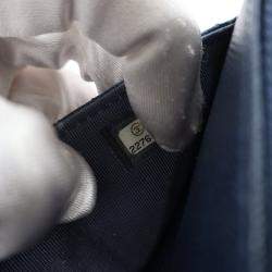 Chanel Navy Blue Caviar Wallet On Chain (WOC)
