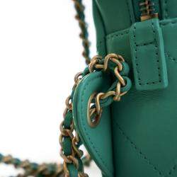 Chanel Green Lambskin Melody Backpack