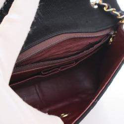 Chanel Black Calfskin Square Vintage Single Flap Bag