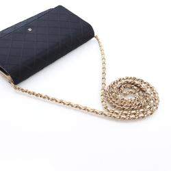 Chanel Bicolor Satin Diamond Stitch Wallet On Chain (WOC)