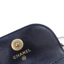 Chanel Black Lambskin Pearl Crush Mini Waist Bag