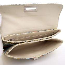 Pre Owned Chanel Multicolor Python Reissue Vintage Clutch