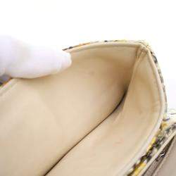 Pre Owned Chanel Multicolor Python Reissue Vintage Clutch