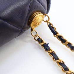 Chanel Navy Lambskin Mini Button On You CC Flap Bag