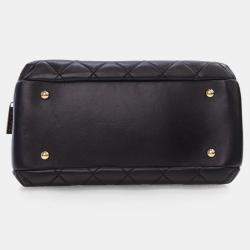 Chanel Black Lambskin Trendy CC Bowling Bag
