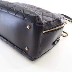 Chanel Black Lambskin Trendy CC Bowling Bag