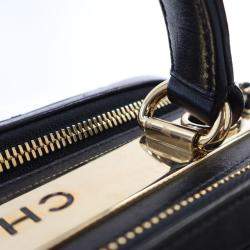 Chanel Black Lambskin Trendy CC Bowling Bag