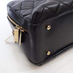 Chanel Black Lambskin Trendy CC Bowling Bag