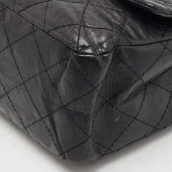 Chanel Black Quilted Aged Leather 227 Reissue 2.55 Flap Bag