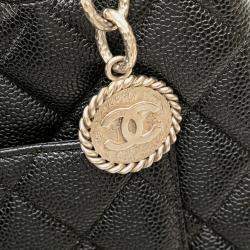 Chanel Black Caviar Medallion Tote