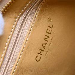 Pre Owned Chanel Beige Calfskin Medallion Tote Bag