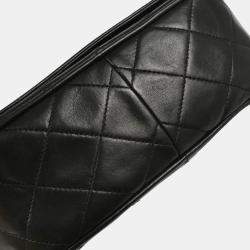 Pre Owned Chanel Black Lambskin Quilted Mini Camera Bag 