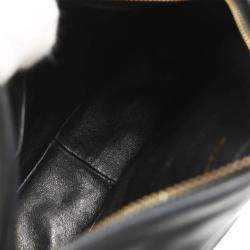 Pre Owned Chanel Black Lambskin Quilted Mini Camera Bag 