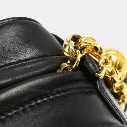 Pre Owned Chanel Black Lambskin Quilted Mini Camera Bag 