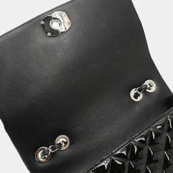 Chanel Black Patent Leather Coco Boy Shoulder Bag