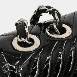 Chanel Black Patent Leather Coco Boy Shoulder Bag