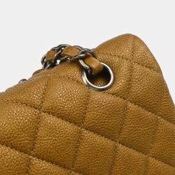 Chanel Brown Calfskin Medium Classic Double Flap Shoulder Bag