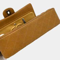 Chanel Brown Calfskin Medium Classic Double Flap Shoulder Bag