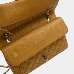 Chanel Brown Calfskin Medium Classic Double Flap Shoulder Bag